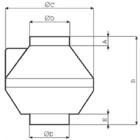 VORTICE Aspirateur Centrifuge Axial En RÉsine Auto-extinguible Env 200 V0 Et 000001603838 16038 – Image 3