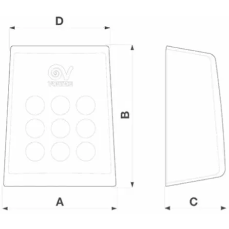 VORTICE Sèche-mains à Bouton OPTIMAL DRY 0000019226 – Image 3