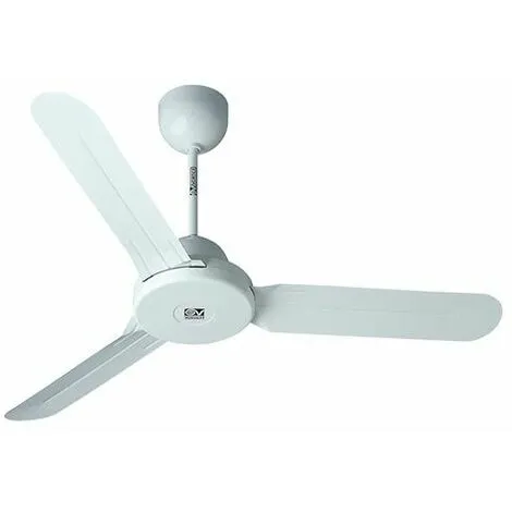 Ventilateur De Plafond Sans Lumière Vortice Nordik 1S 120/56" Senza GR.COM. Blanc - Sku 61260