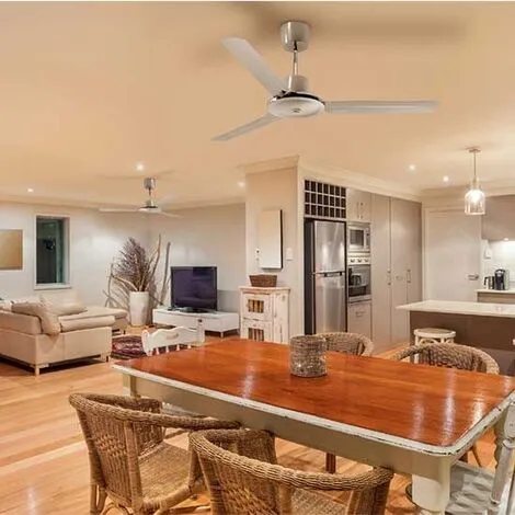 Ventilateurs De Plafond Réversibles Vortice Nordik Evolution R 140/56" Or Blanc - Sku 61734 – Image 3