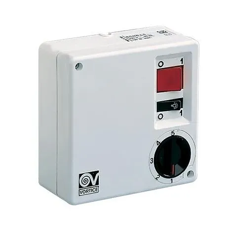 Régulateur De Vitesse Box Pour Ventilateurs De Plafond Avec Kit Lumière Vortice SCNRL5 UNIF. X NK - Sku 12957