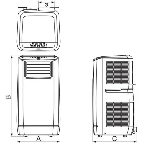 Vortice - Climatiseur Mobile Monobloc 2600 W 360 M3/h Roues + Télécommande Et Kit Fenetre - Vort Ice – Image 2