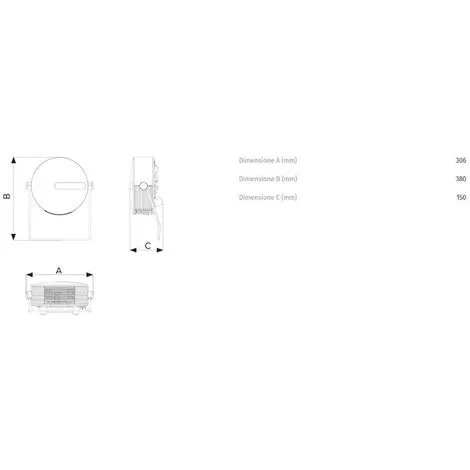 Radiateur Soufflant Vortice Microcomfort T 0000070872 Avec Fonction Chauffe-serviettes – Image 2