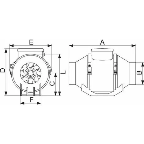 Extracteur Centrifuge En Conduit - 12 à 15 W - LINEO - Vortice – Image 2