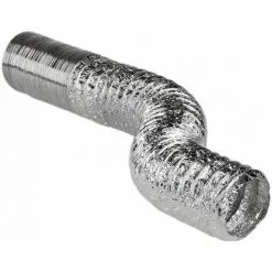Gaine Souple Nu Aluminium - Ø 80 Mm - Couronne De 10 M - Vortice
