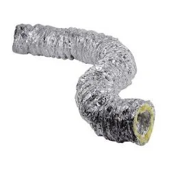 Gaine En Aluminium Souple Isolée - D160 10m - Vortice